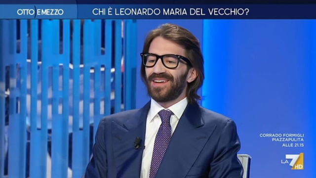 Leonardo Maria Del Vecchio (Screenshot La7).