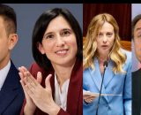 Roberto Vannacci, Elly Schlein, Giorgia Meloni e Giuseppe Conte (&copy; Facebook)
