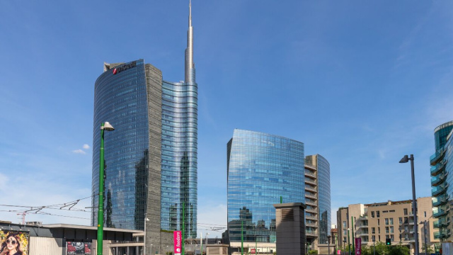 Unicredit tower, Piazza gae aulenti, Milan image. Free for use.