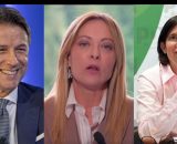Giuseppe Conte, Giorgia Meloni ed Elly Schlein (&copy; Facebook)