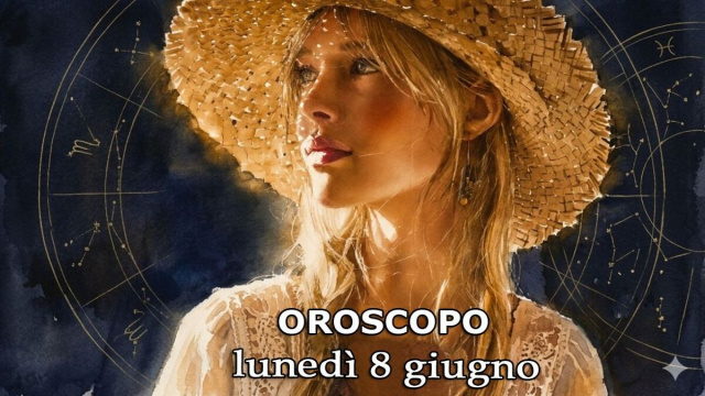 Locandina per l'oroscopo di luned&igrave; 8 giugno 2026 - &copy; Gemini IA.