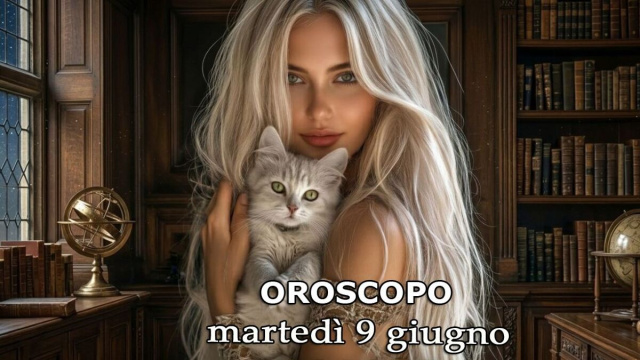 Locandina per l'oroscopo di marted&igrave; 9 giugno - &copy; Gemini IA.