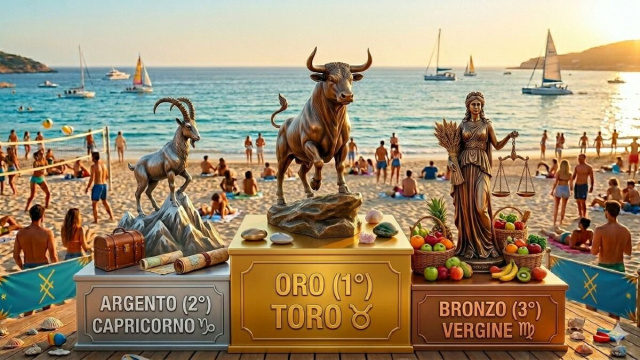 Podio del 3/06: Toro, al 1&deg; Posto, Capricorno al 2&deg;, Vergine al 3&deg;-&copy; Gemini AI