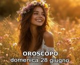 Locandina per l'oroscopo di domenica 28 giugno 2026 - &copy; Gemini IA.