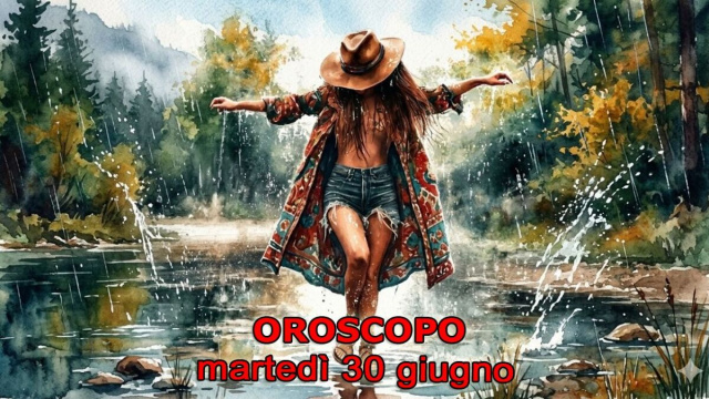 Locandina per l'oroscopo di marted&igrave; 30 giugno 2026 - &copy; Gemini IA.
