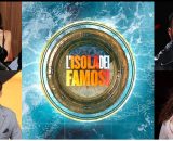 Zeudi Di Palma, Il Musazzi, Francesco Chiofalo, Raffaella Fico e il logo dell'Isola dei famosi &copy; Instagram.