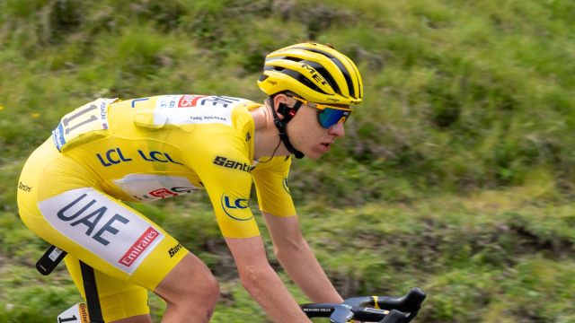 File:Tadej Pogacar in the descent of Tourmalet pass during stage ... &copy; Creative Commons