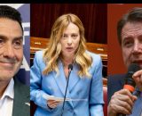 Roberto Vannacci, Giorgia Meloni e Giuseppe Conte (&copy; Facebook)