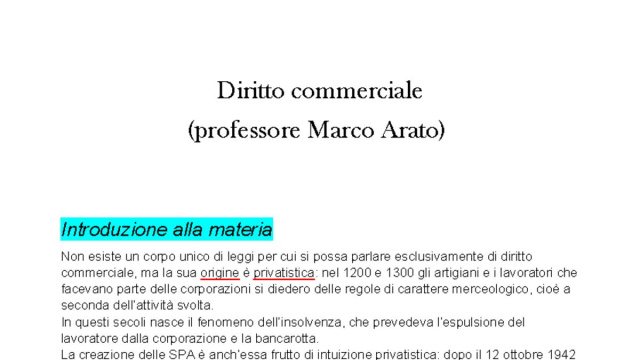 Appunti di Diritto Commerciale con Prof. Marco Arato - Studocu &copy; Creative Commons
