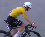 Tadej Pogacar al Giro di Svizzera - &copy; Screenshot Eurosport