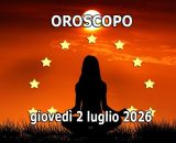 Locandina per l'oroscopo di gioved&igrave; 2 luglio 2026 - &copy; Roberta Carsoli.