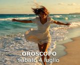 Locandina per l'oroscopo di sabato 4 luglio 2026 - &copy; Gemini IA.