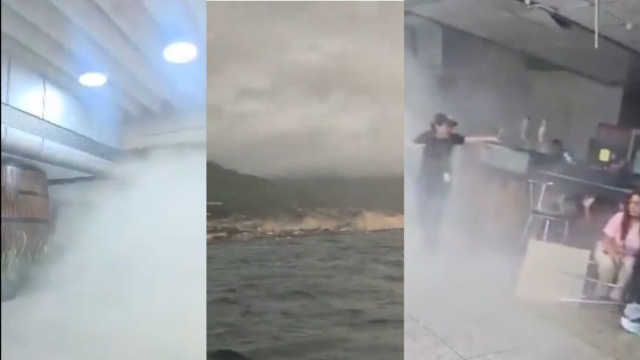 Screenshot dei video del terremoto al Venezuela.