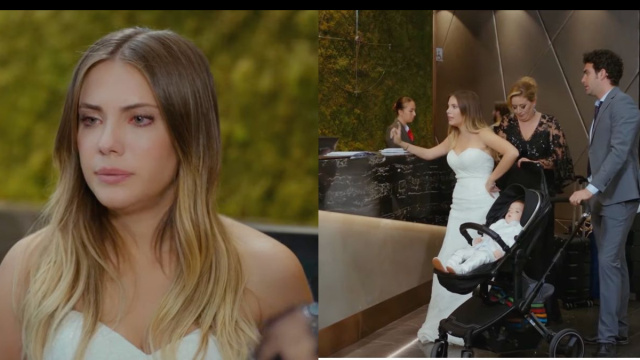 Yildiz vestita da sposa e umiliata da Halit &copy; Now.