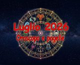 Locandina per l'oroscopo del mese di luglio 2026 - &copy; Roberta Carsoli.