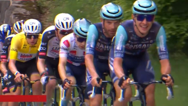 Antonio Tiberi e Damiano Caruso - &copy; Screenshot Eurosport