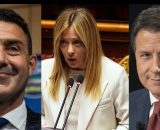 Roberto Vannacci, Giorgia Meloni e Giuseppe Conte (&copy; Facebook)