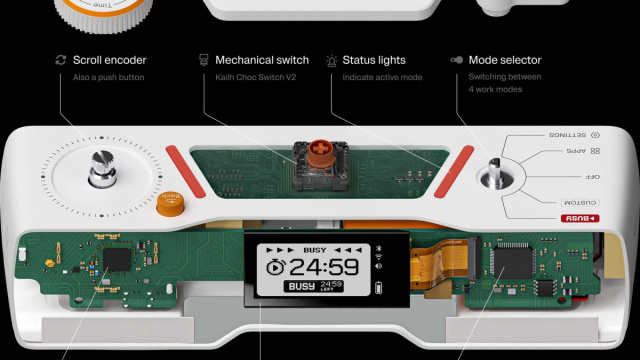 BUSY Bar &mdash; Productivity Multi-tool Device with an LED pixel screen &copy; Creative Commons