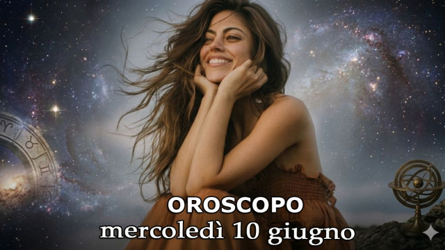 Locandina per l'oroscopo di mercoled&igrave; 10 giugno 2026 - &copy; Gemini IA.