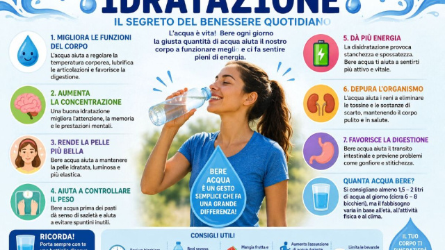 L'importanza di una corretta idratazione per mantenere l'equilibrio delle funzioni biologiche.