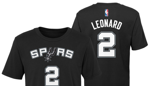 San Antonio Spurs Kawhi Leonard Hardwood Classics - T-shirt Name ... &copy; Creative Commons