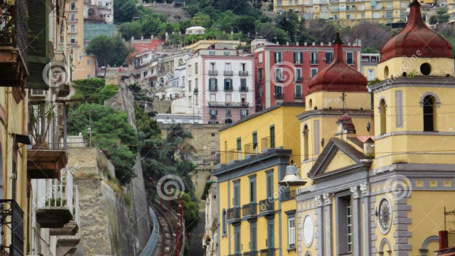 Vista Del Funicolare Di Montesanto a Napoli Fotografia Stock ... &copy; Creative Commons