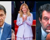 Giuseppe Conte, Giorgia Meloni e Matteo Salvini (&copy; Facebook)