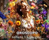 Locandina per l'oroscopo di sabato 13 giugno 2026 - &copy; Gemini IA.