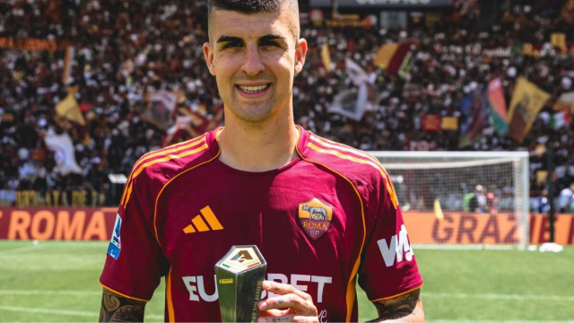 Gianluca Mancini, difensore della Roma. Foto &copy; Roma