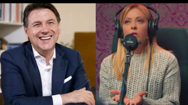 Giuseppe Conte e Giorgia Meloni (&copy; Facebook)