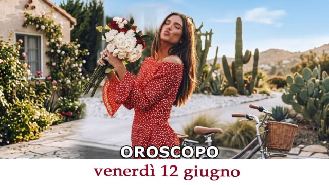 Locandina per l'oroscopo di venerd&igrave; 12 giugno 2026 - &copy; Gemini IA.