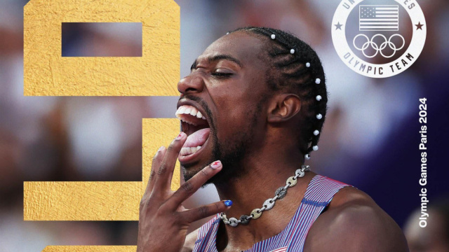 Noah Lyles ha corso la finale dei 100 metri indossando lo ... &copy; Creative Commons