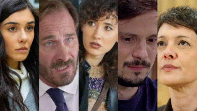 Rossella, Alberto, Anna, Gianluca e Vittoria - screenshot &copy; Un posto al sole.