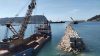 Bagnoli, partita la prima nave con le sabbie dragate verso il Belgio