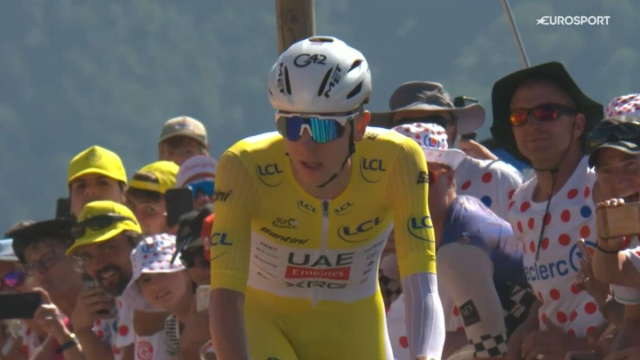 Tadej Pogacar al Tour de France - &copy; Screenshot Eurosport