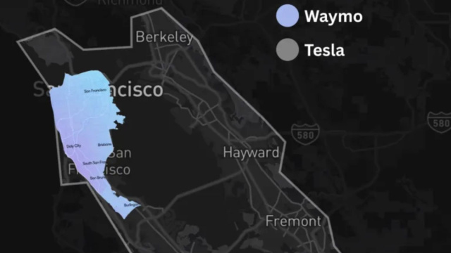 Tesla avvia il servizio di robotaxi nella Bay Area &ndash; inizialmente ... &copy; Creative Commons