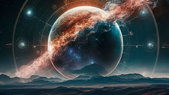 Cielo stellato con i segni dell'oroscopo (&copy;pixabay.com)