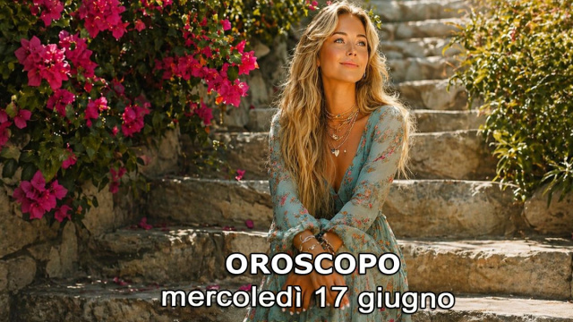 Locandina per l'oroscopo di mercoled&igrave; 17 giugno 2026 - &copy; Gemini IA.