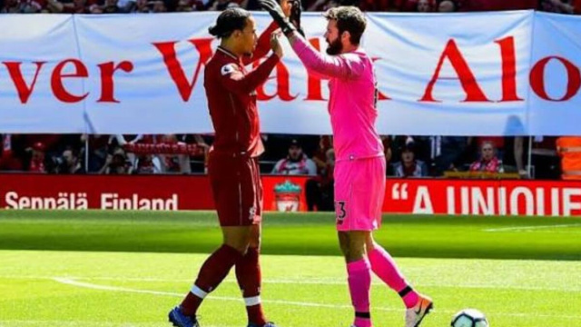 Virgil van Dijk e Alisson. Foto &copy; Liverpool