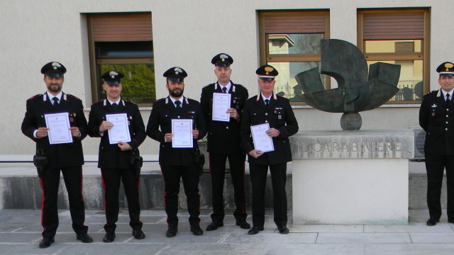 Bassano del Grappa, riconoscimenti di servizio ai Carabinieri  TViWeb &copy; Creative Commons