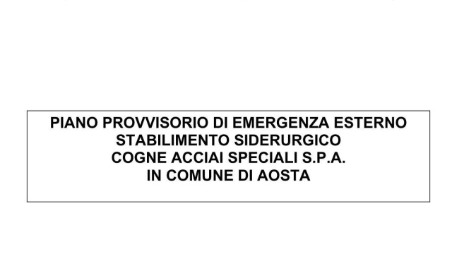 COGNE ACCIAI SPECIALI SPA PIANO 2010 Rev ... - Comune di Aosta &copy; Creative Commons