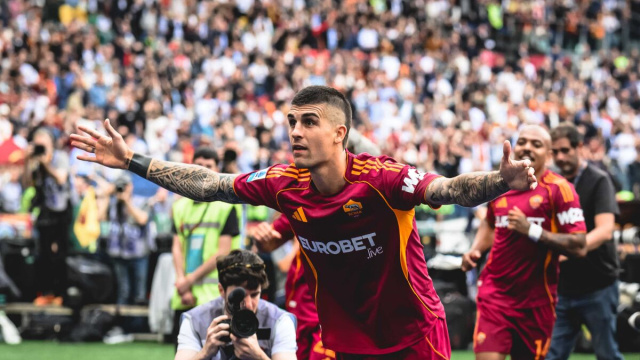 Gianluca Mancini, difensore della Roma. Foto &copy; Roma