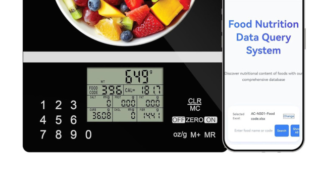 Smart Food Scale 5000g: Bilancia Digitale Design e Precisione &copy; Creative Commons