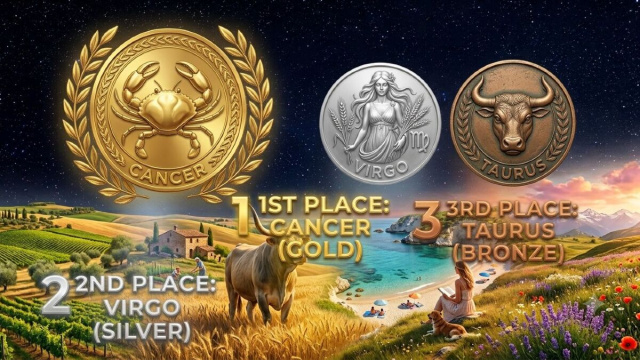 Classifica fino al 19/07: oro con Cancro, argento con la Vergine, bronzo con Toro-&copy;Gemini AI
