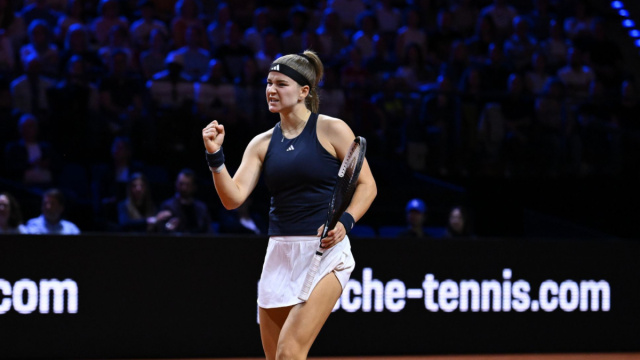 Final in the Porsche Arena: Karolina Muchova against Elena ... &copy; Creative Commons