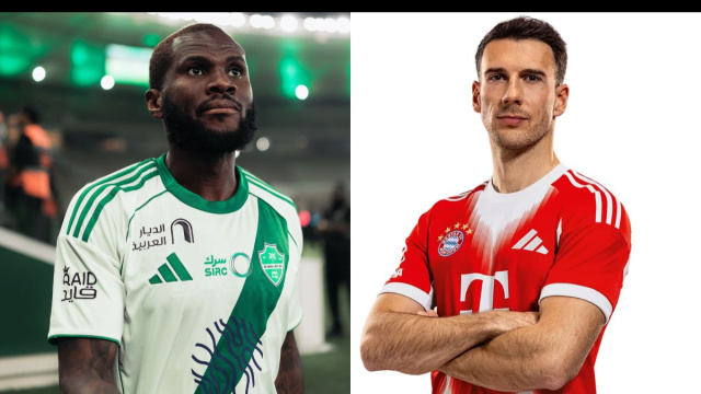 Franck Kessi&eacute;, centrocampista svincolato. Foto &copy; Al-Ahli. Leon Goretzka, centrocampista svincolato. Foto &copy; Bayern Monaco