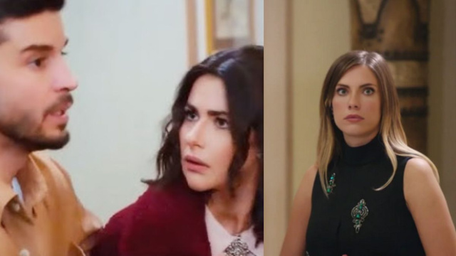 Cagatay, Yildiz e Sahika di Forbidden fruit &copy; Mediaset.