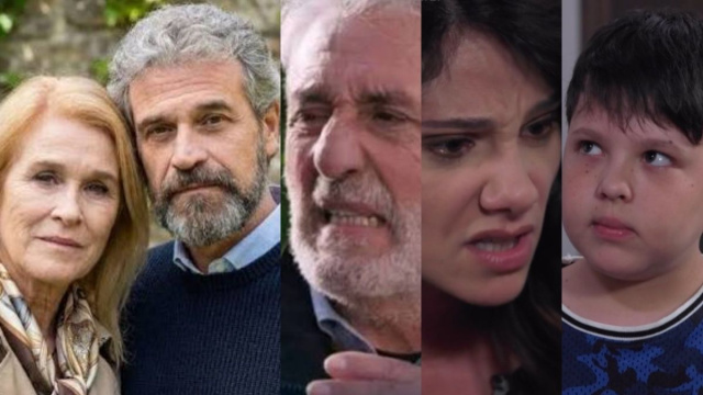 Ornella, Vanni, Raffaele, Rosa e Manuel - screenshot &copy; Un posto al sole.