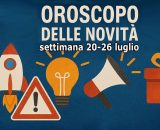 Locandina per l'oroscopo delle novit&agrave; 20-26 luglio 2026 - &copy; Pixabay IA.
