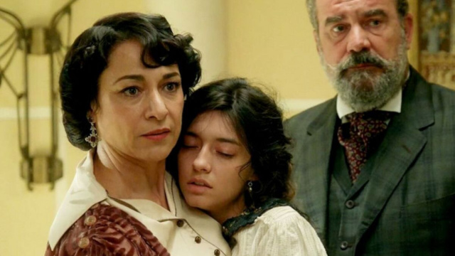 Leocadia, Angela e Alonso de La Promessa &copy; screenshot/Mediaset.